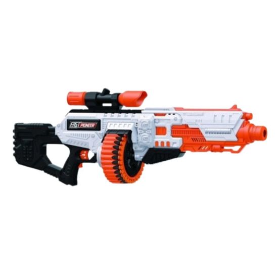 Игрушечный бластер электрический  FAST PIONEER BIG522, 48 снарядов, вращающийся цилиндр, изображение 3