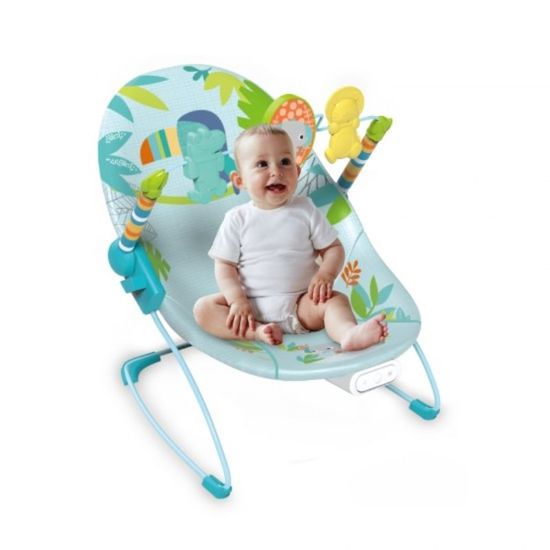 Balansoar Papagal 2in1 YAYA DUCK BABYLOVE 3689-3, verde, ZJA347343, 2 image