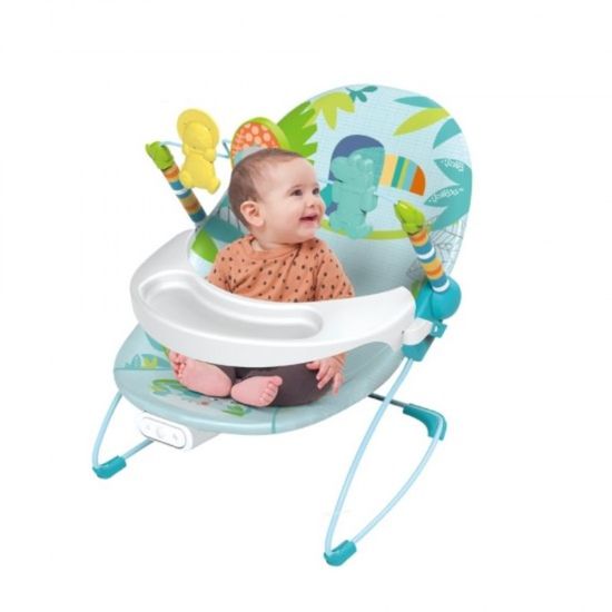 Balansoar Papagal 2in1 YAYA DUCK BABYLOVE 3689-3, verde, ZJA347343, 3 image