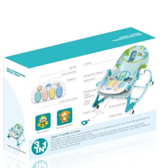 Scaunel multifunctional YAYA DUCK BABYLOVE, Albastru, 4 image