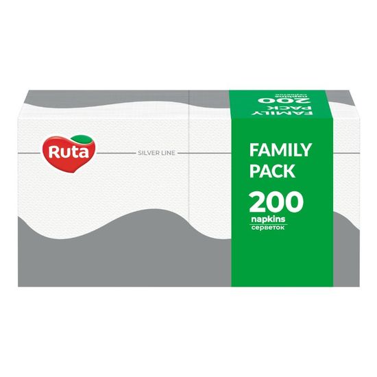 Салфетки RUTA 1 слой, кухонные, белые, 200 шт, изображение 2