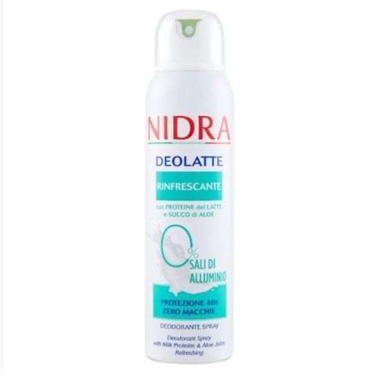 NIDRA Deodorant Spray Fresh Milk Proteins & Aloe, 150 ml, 2 image