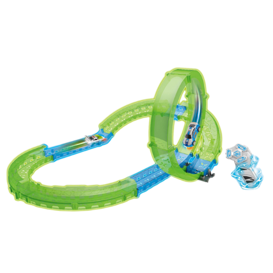 Автотрек ESSA TOYS, с радиоуправлением, светом, 22 детали, изображение 3