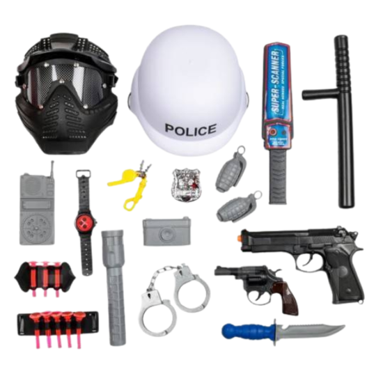 Set de politist ESSA TOYS, cu accesorii, 2 image