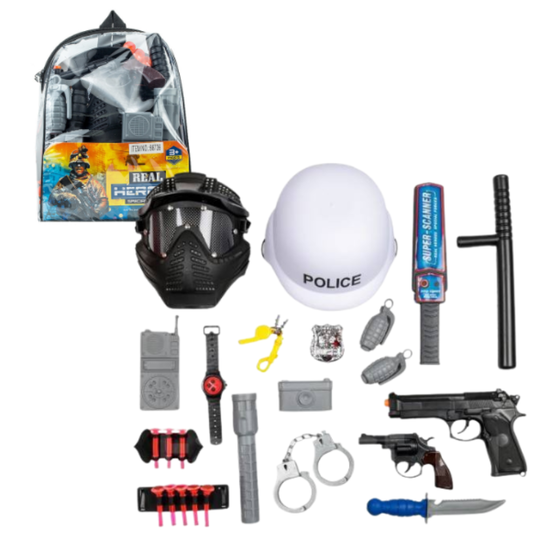 Set de politist ESSA TOYS, cu accesorii