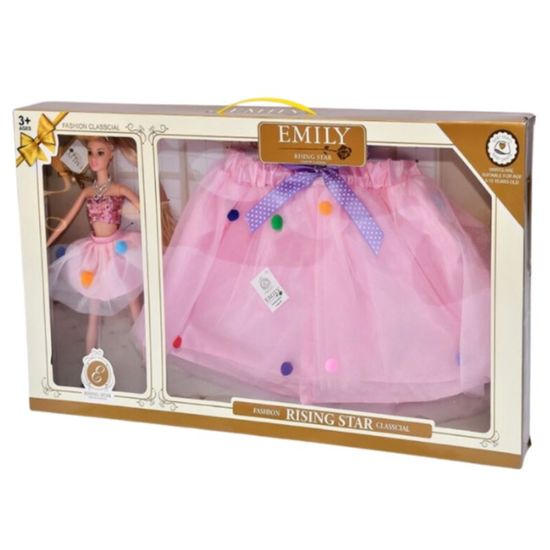 Set de joc: papusa "EMILY" + fusta pentru copil, 3 image