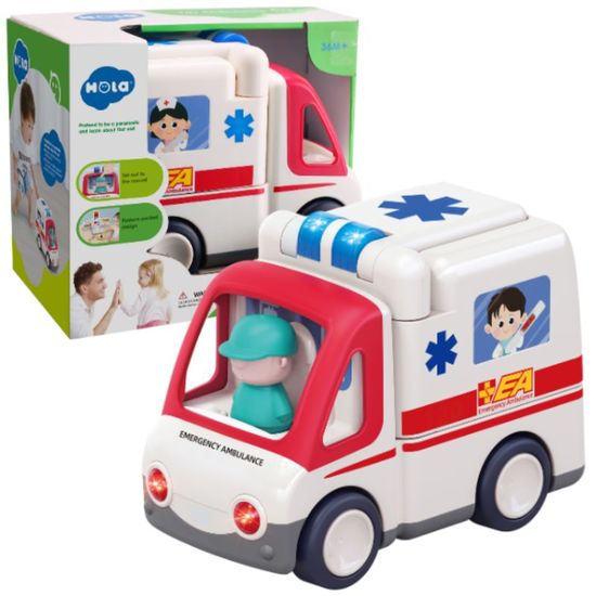Masinuta "Ambulanta" cu efecte luminoase si sonore, 2 image