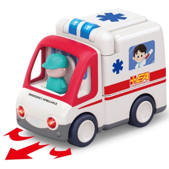 Masinuta "Ambulanta" cu efecte luminoase si sonore, 7 image