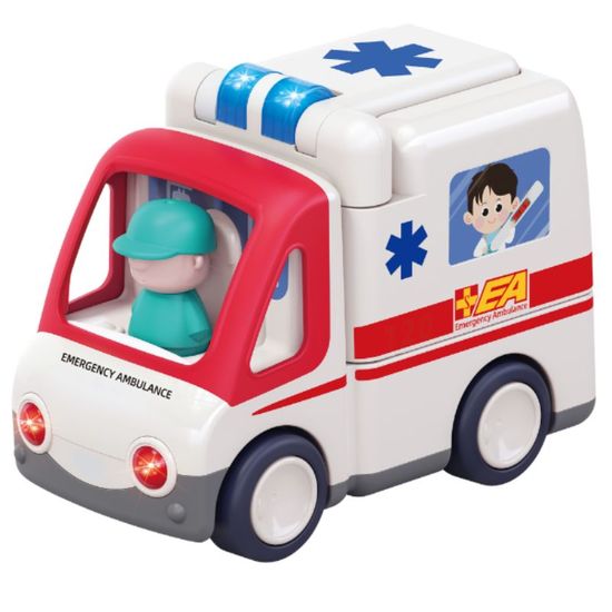 Masinuta "Ambulanta" cu efecte luminoase si sonore, 3 image