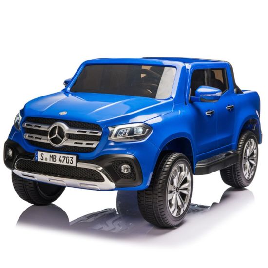 Masinuta electrica MERCEDES X-CLASS, 12V7Ah, motor 45Wx2, roti EVA, scaune din piele, 4 image