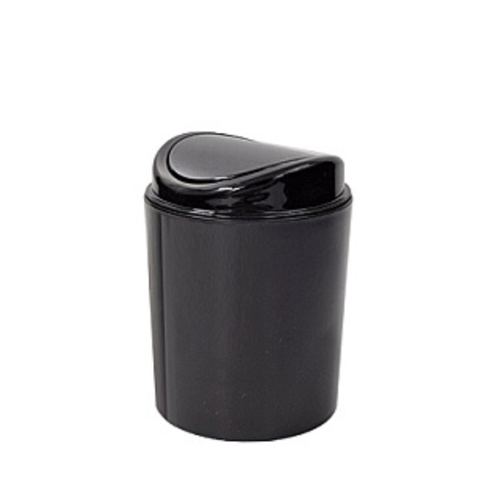 Container BYTPLAST, pentru gunoi, negru, 1 l, 11,5x11,5x15,3 cm