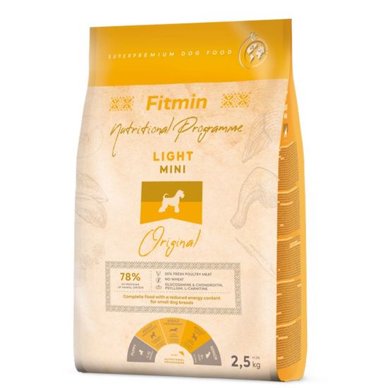 Hrana uscata FITMIN dog mini ligh, 2.5 kg