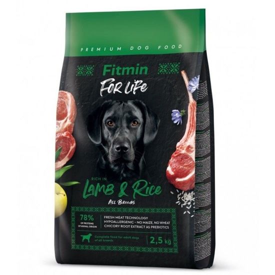 Сухой корм FITMIN dog For Life Lamb & Rice, 2.5кг