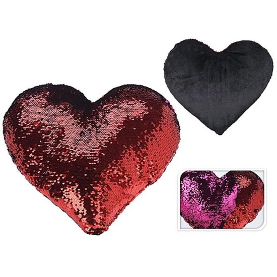 Подушка Sf. Valentine Сердце, двухцветная, полиэстер, 40x40cм, изображение 2