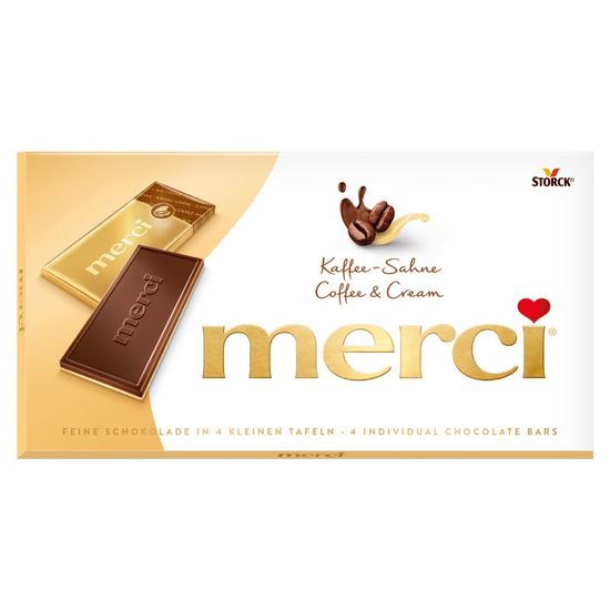 Конфеты MERCI шоколадные Tablets кофе и сливки, 100 г, изображение 2