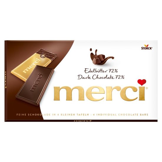 Ciocolata MERCI TABLETA CIOCOLATA NEAGRA 72%, 100 g, 2 image