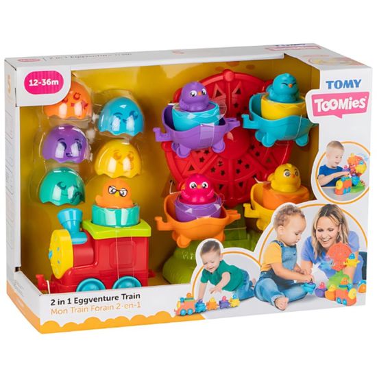 Jucarie 2 in 1 TOMY Trenuletul cu oua surpriza, 4 image