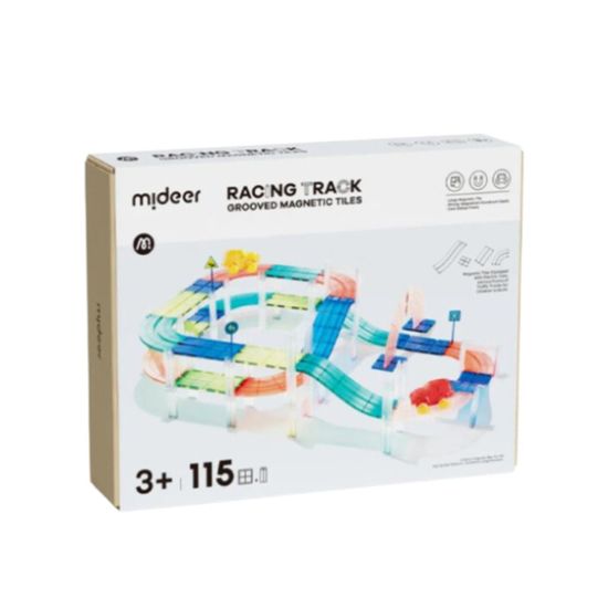 Set de constructie magnetic "Pista de curse", 115 elemente, 4 image