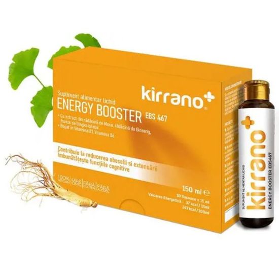 Пищевая добавка KIRRANO ENERGY BOOSTER, 10 флаконов x 15 мл, изображение 2