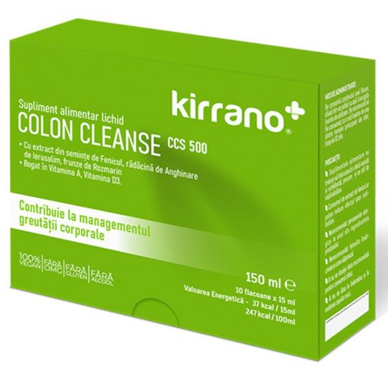 Supliment alimentar KIRRANO COLON CLEANSE, 10 flacoane x 15 ml, 5 image