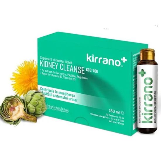 Supliment alimentar KIRRANO KIDNEY CLEANSE, 10 flacoane x 15 ml, 2 image