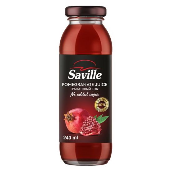 Suc de rodie SAVILLE fara zahar sau conservanti, 240 ml, 2 image