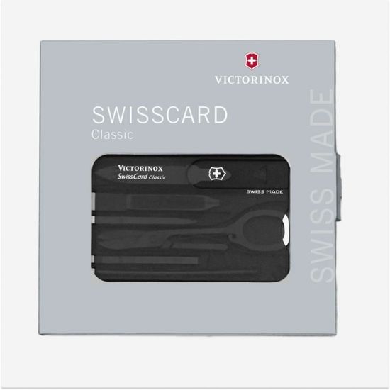 Швейцарская карта VICTORINOX 0.7133.T3 Classic, black, изображение 2