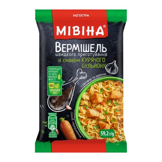 Лапша МИВИНА со вкусом курицы, 59 г