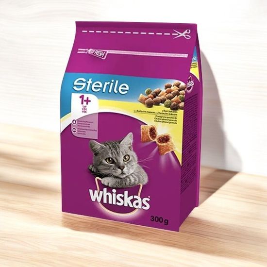 Hrana WHISKAS Adult Pui, pentru pisici, uscata, 300g