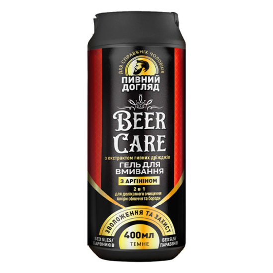 Гель для умывания BEER CARE 2 в 1, увлажнение и защита, с аргинином, 400 мл, изображение 2
