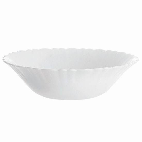 Farfurie adinca, cu relief, alba, 16.5 cm, 2 image