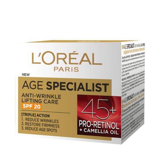 Crema LOREAL Age Specialist 45+, SPF20, de zi, 50ml