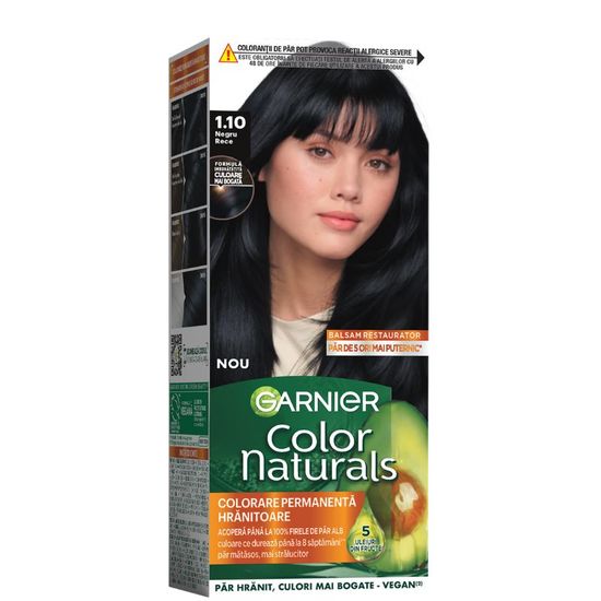 Краска для волос GARNIER Color Naturals 1.10 Черный-холодный, 112мл