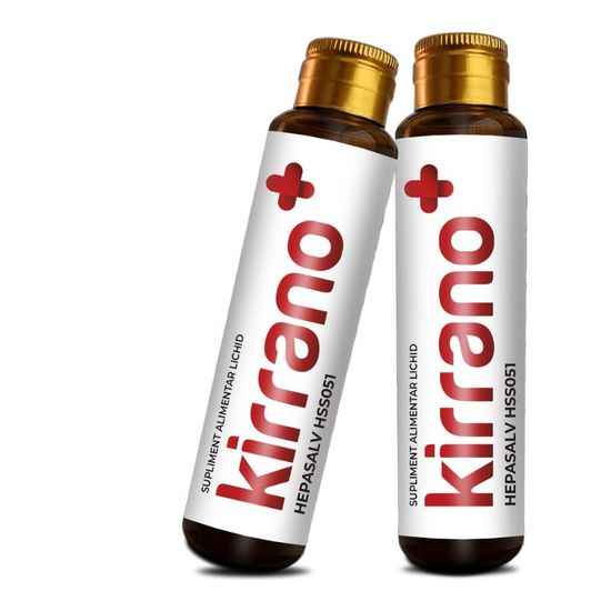 Supliment alimentar KIRRANO HEPASALV, 10 flacoane x 15 ml, 8 image