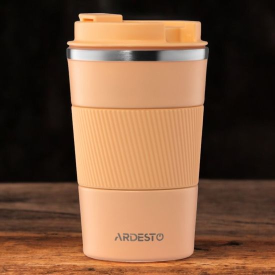 Термочашка ARDESTO Urban Peach Fuzz, из нержавеющей стали, 380 мл