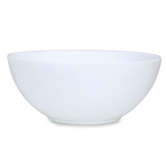 Salatiera PLAIN WHITE Moon, de sticla-ceramica, 17.5 cm, 2 image