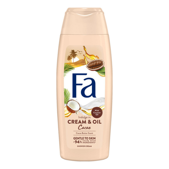Гель для душа FA Cream & Oil Cacao, с маслом кокоса и ароматом какао, 400 мл
