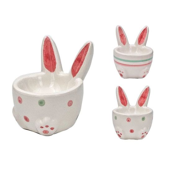 Suport pentru ou „Lepure cu urechi”, ceramica,  6 х 8 cm, 2 image
