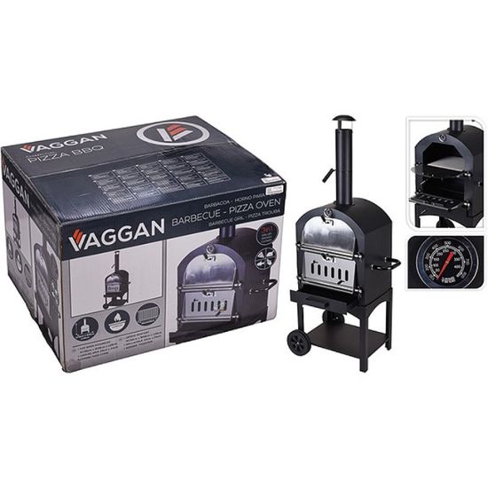 Барбекю для пиццы Vaggan, на углях, металл, 68x48x156см, изображение 2