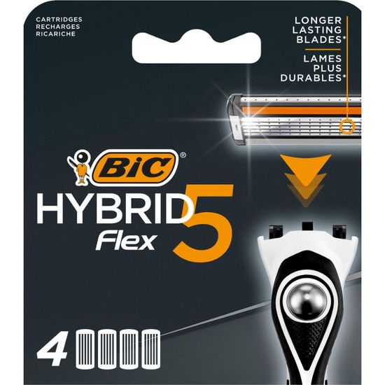 Кассета BIC 5 FLEX Hybrid Men B4, 4 шт