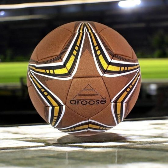 Minge de fotbal Profi din piele, 21 cm, 430 g