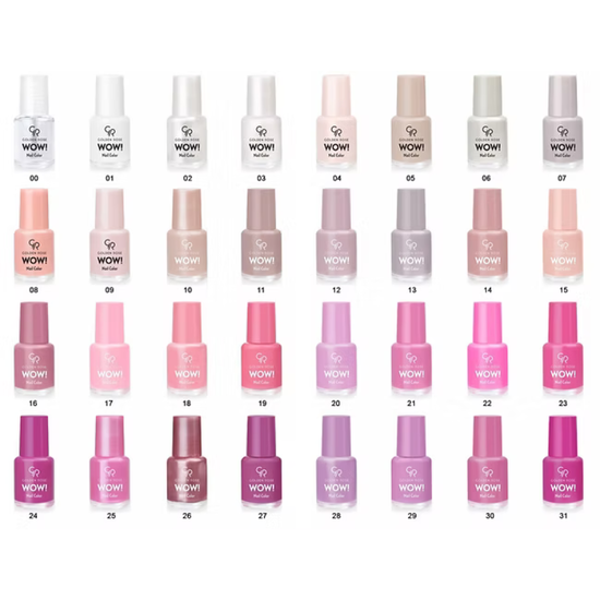 Lac pentru unghii GOLDEN ROSE Wow! Nail Color, Culoare 08, 6 ml, 2 image