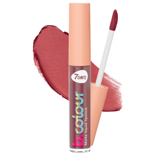 Ruj lichid 7DAYS B.COLOUR, mat, 01 Dusty Rose, 2,5 ml