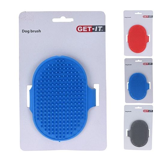 Perie pentru pieptanare Get-It, silicon, 10x8 cm