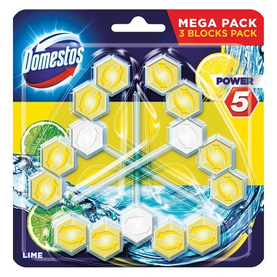 Sapun de Wc Domestos Power 5 Trio Pack Lime 3 x 50 g, 2 image