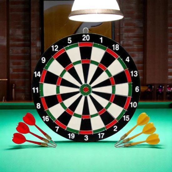 Darts 41 cm, grosimea 1 cm, 6 sageti