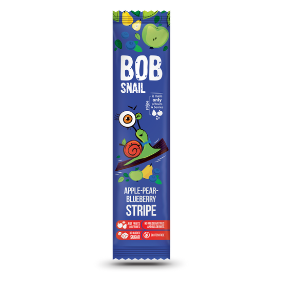 Натуральные страйпсы BOB SNAIL Stripe, яблоко-груша-черника, 14 г