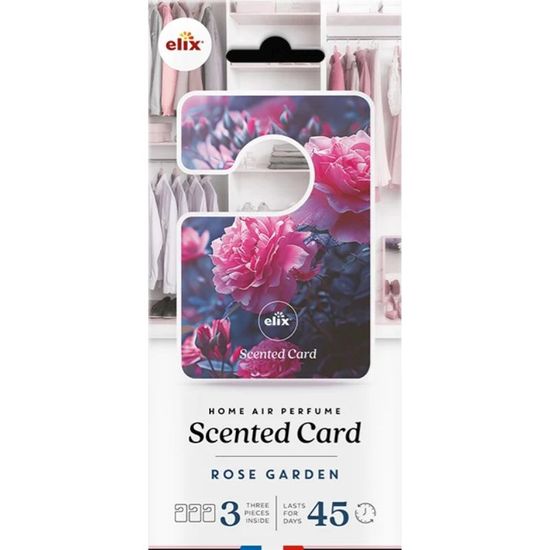 Aromatizator pentru haine ELIX  Rose Garden, in dulap, 3 buc