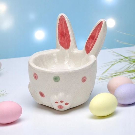 Suport pentru ou „Lepure cu urechi”, ceramica,  6 х 8 cm