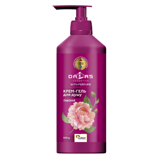 Crema-gel de dus DALAS COSMETICS, bujor, 1000 ml, 2 image